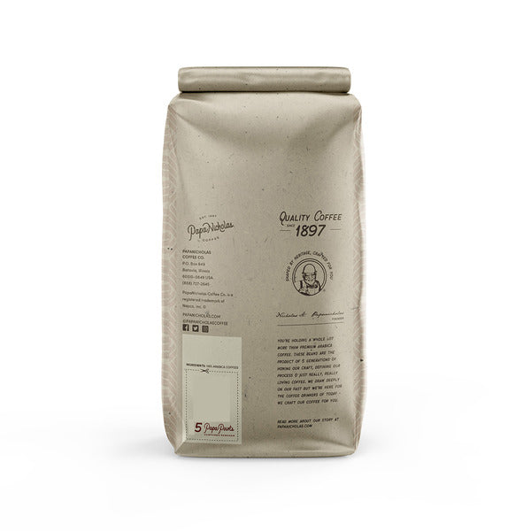 PapaNicholas Coffee Five Star Restaurant Blend, Medium Roast Ground Coffee