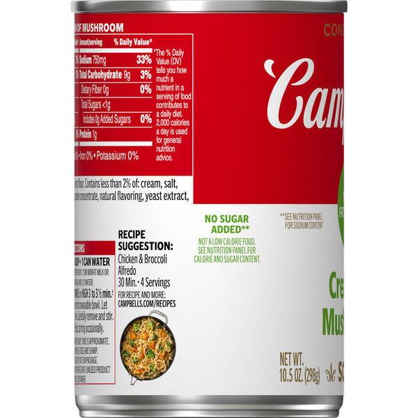 Campbell's 98% Fat Free Cream of Mushroom Soup