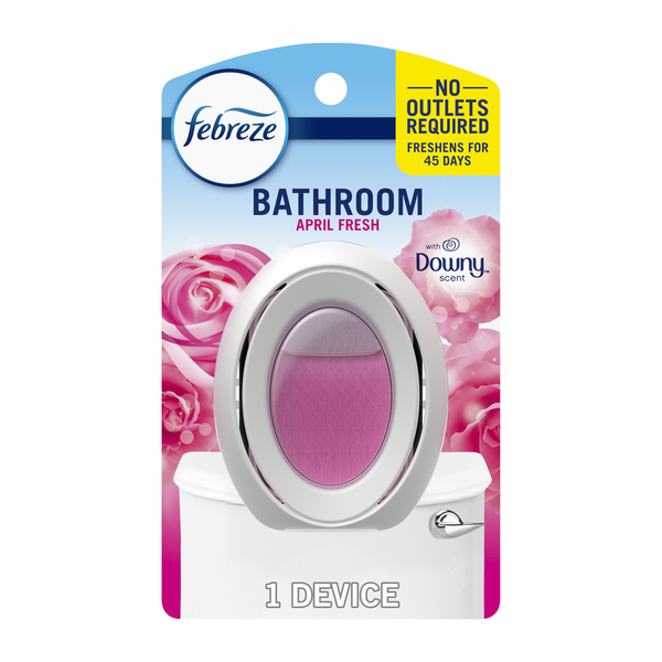 Febreze Bathroom Air Freshener, Odor-Fighting, Downy April Fresh