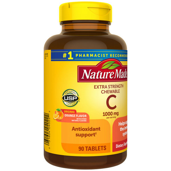 Nature Made Extra Strength Dosage Chewable Vitamin C 1000 mg per serving Tablets