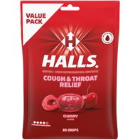 Halls Relief Cherry Cough Suppressant/Oral Anesthe...
️