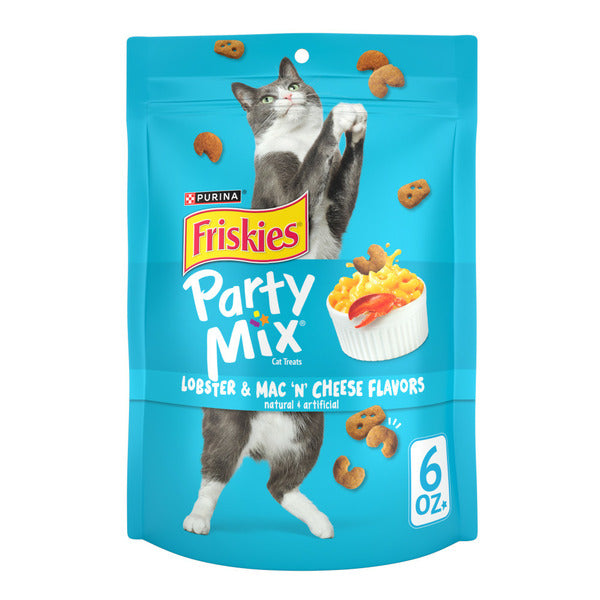 Purina Friskies Cat Treats, Party Mix Lobster & Mac 'N' Cheese Flavors