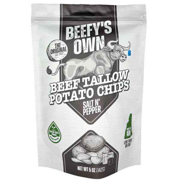 Beefy's Own Beef Tallow Potato Chips (Salt & Pepper)