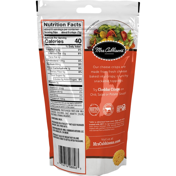Mrs. Cubbison's Crisps, Cheddar