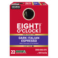 Eight O’Clock K-Cup Pods Ground Arabica Dark Roast Dark Italian Espresso Coffee