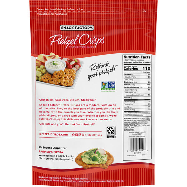 Snack Factory  Everything Pretzel Crisps