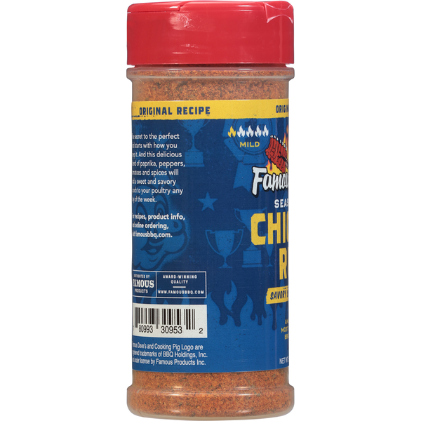 Famous Dave's Seasoning, Chicken Rub, Mild