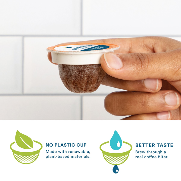 Cameron's Coffee, Smooth, Light Roast, Sea Salt Caramel, EcoPods