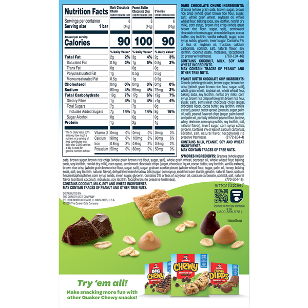 Quaker Chewy Granola Bars, Variety - Pack