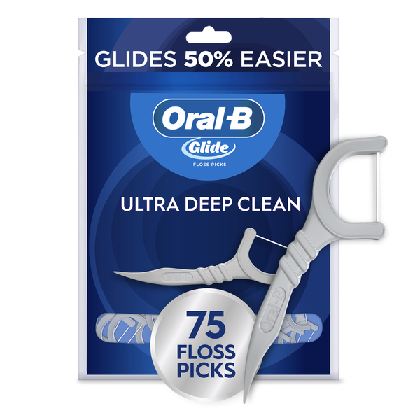 Oral-B Glide Ultra Deep Clean Floss Picks, Cool Mint Flavor