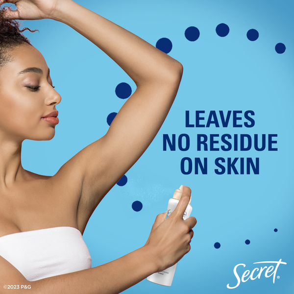 Secret Dry Spray Antiperspirant and Deodorant for Women, Powder Fresh
