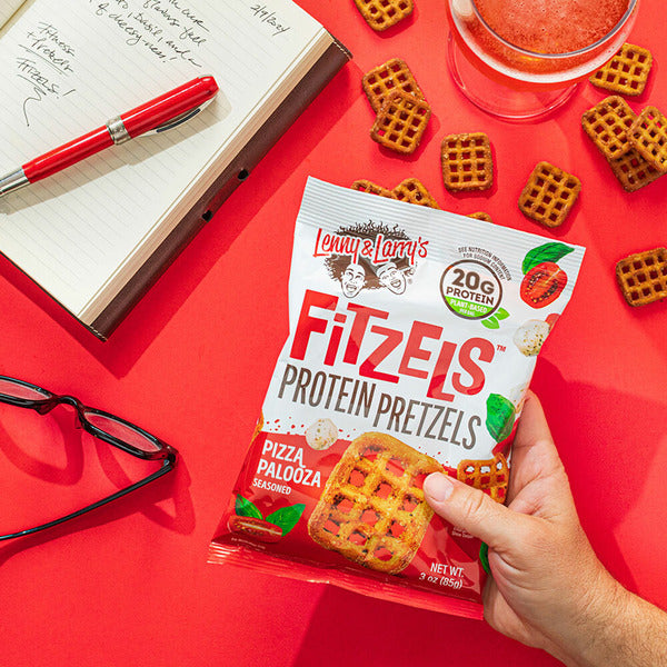 Lenny & Larry's Fitzels Protein Pretzels, Pizza Palooza Seasoned