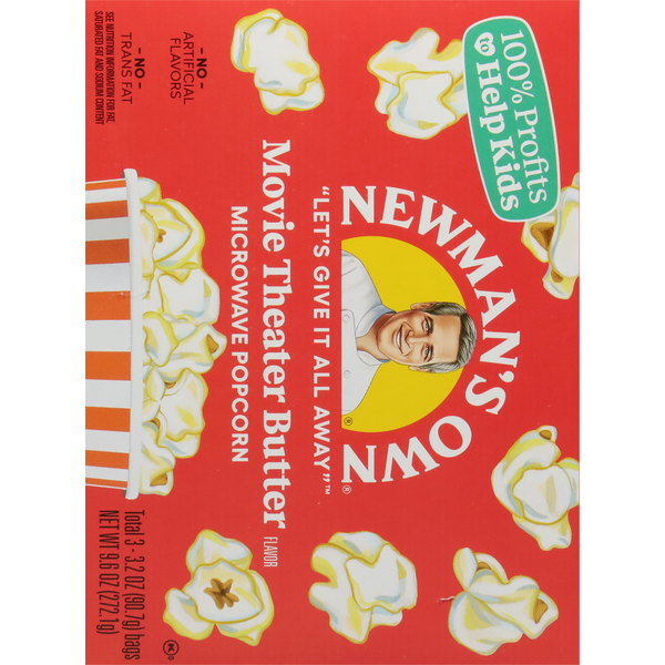 Newman's Own Microwave Popcorn, Movie Theater Butter Flavor