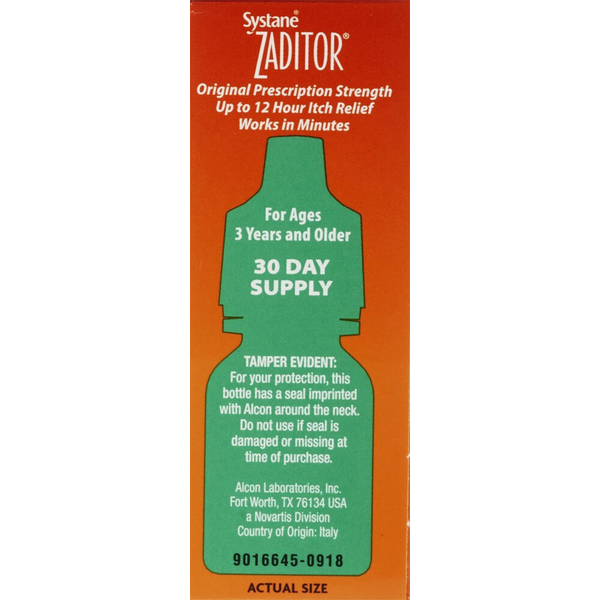 SYSTANE ZADITOR Antihistamine Eye Drops