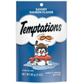 TEMPTATIONS Classic Crunchy and Soft Cat Treats Savory Salmon Flavor