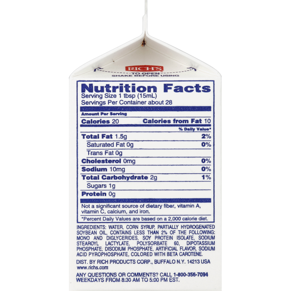 Rich's Non-Dairy Creamer