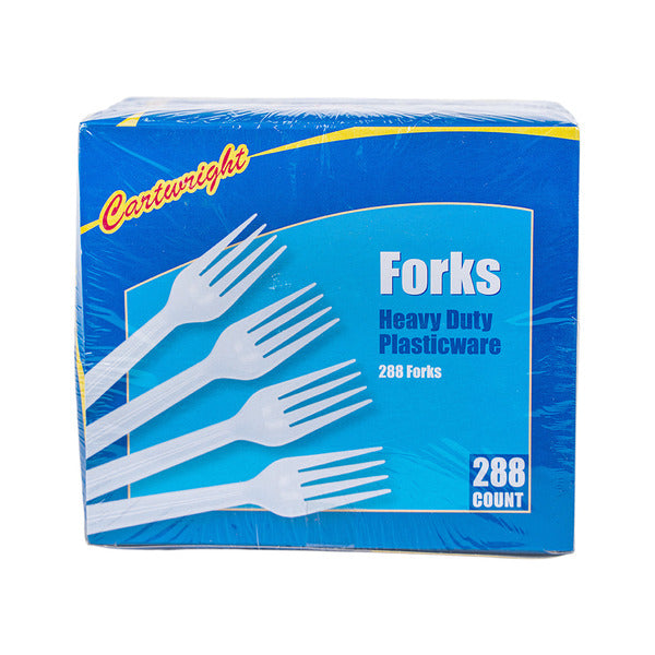 Cartwright Heavy Duty Plastic Cutlery Forks