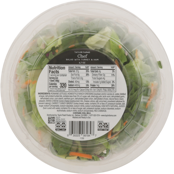 Taylor Farms Salad, with Turkey & Ham, Chef