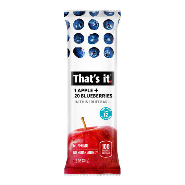 That’s it Apple + Blueberry Fruit Bar