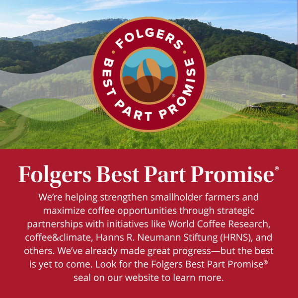 Folgers Classic Roast Ground Coffee, Medium Roast, 25.9 Oz. Canister