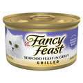 Purina Fancy Feast Grilled Wet Cat Food Seafood Feast in Wet Cat Food Gravy
