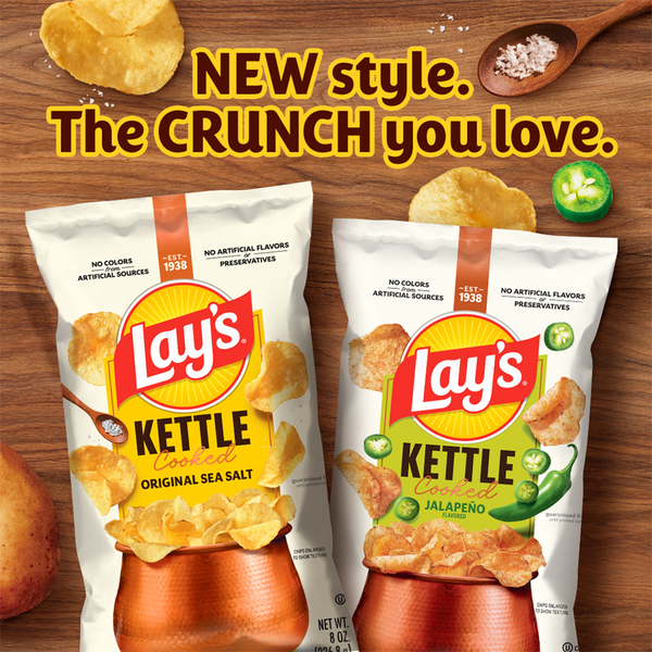 Lay's Kettle Cooked Potato Chips, Mesquite BBQ Flavored
