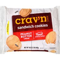 Crav'n Flavor Peanut Butter Creme Sandwich Cookies️
