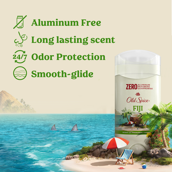 Old Spice Men's Deodorant Aluminum-Free Fiji with Palm Tree