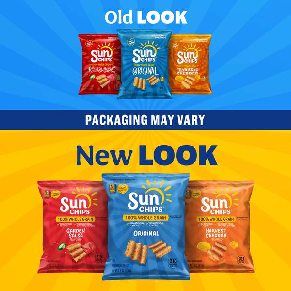 Sun Chips Whole Grain Snacks, Honey BBQ