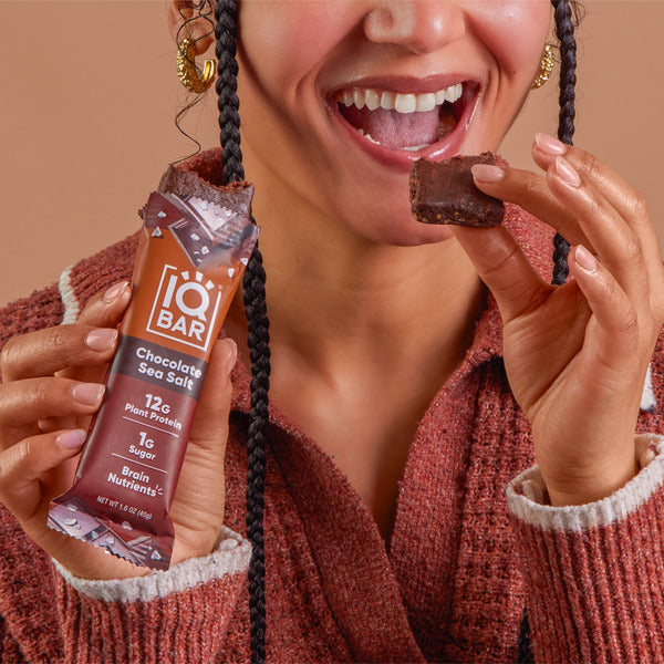 IQBAR Chocolate Sea Salt, Keto, Vegan, Protein Bars
