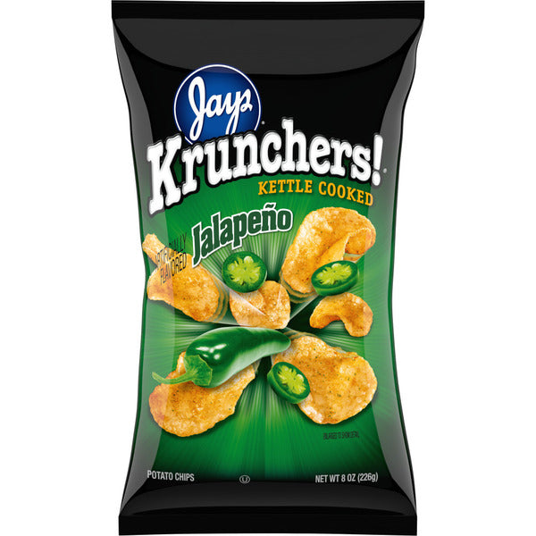 Krunchers  Kettle Cooked Potato Chips Jalapeno