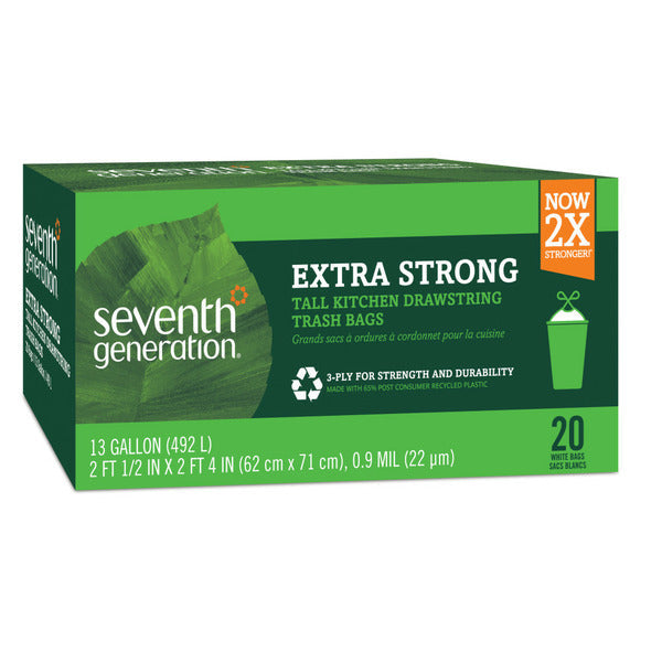 Seventh Generation Kitchen Garbage Bags Extra Strong