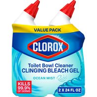 Clorox Toilet Bowl Cleaner, Clinging Bleach Gel, O...
️