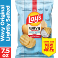 Lay's Wavy Lightly Salted Potato Chips Original 7 1/2 Oz