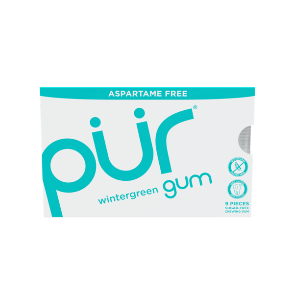 PÜR Wintergreen, Aspartame Free, 100% Xylitol Natural Flavored Gum