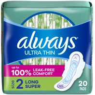 Always Ultra Thin Pads with Wings, Size 2️