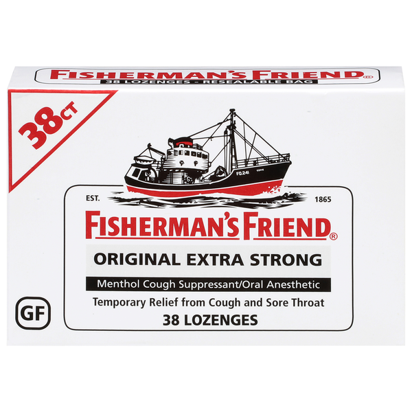 Fisherman's Friend Original Extra Strong Menthol Cough Suppressant/Oral Anesthetic Lozenges