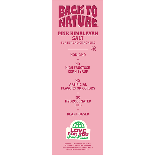 Back to Nature Pink Himalayan Salt Flatbread Crackers