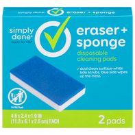 Simply Done Cleaning Pads, Disposable, Eraser + Sp...
️
