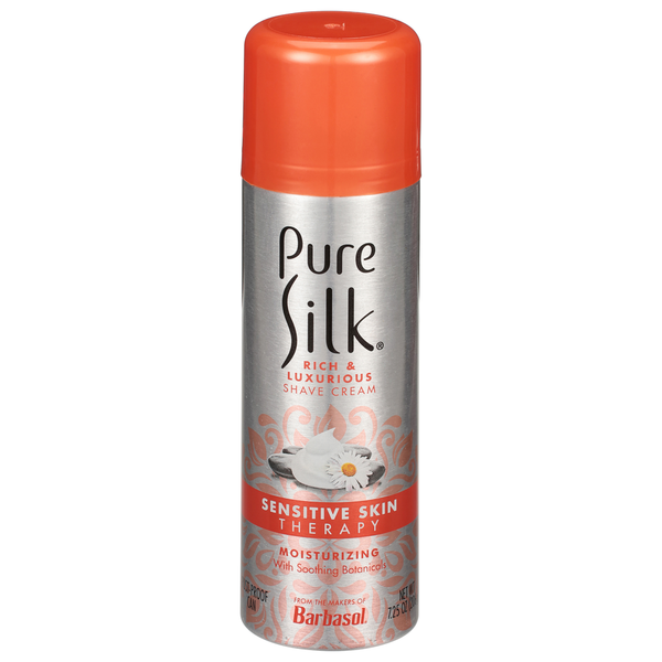 Pure Silk Shave Cream, Rich & Luxurious, Sensitive Skin Therapy