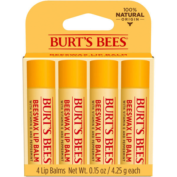 Burt's Bees 100% Natural Origin Moisturizing Lip Balm, Original Beeswax