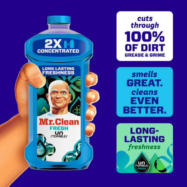 Mr. Clean All Purpose Cleaner, Cleaning Liquid, Unstopables