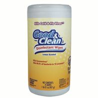 Good & Clean 75ct Disinfectant Wipes - Lemon Scent️