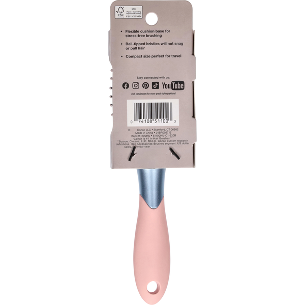 Conair Travel Detangle & Style Hairbrush Savvy Value