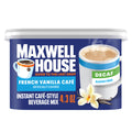 Maxwell House Sugar Free Decaf French Vanilla Cafe Instant Cafe-Style Beverage Mix