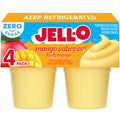 Jell-O Zero Sugar Mango Sabroso Ready-to-Eat Pudding Snack Cups