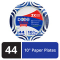 DIXIE Paper Plates, 10 Inch Dinner Plate (Designs May Vary)