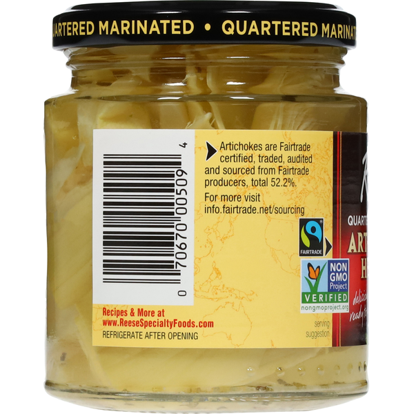 Reese's Quartered Marinated Artichoke Hearts