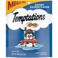 TEMPTATIONS Classic Crunchy and Soft Cat Treats Savory Salmon Flavor