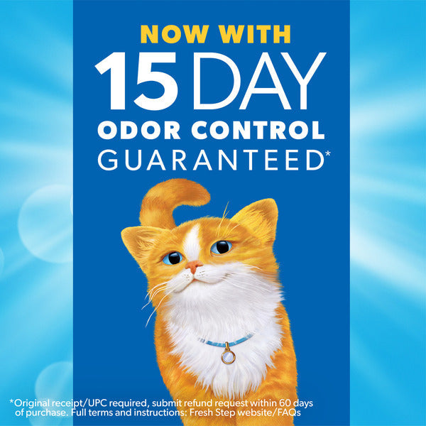 Fresh Step Odor Shield Clumping Cat Litter, Febreze Freshness, Continuous Odor Eliminator